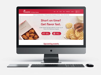 Chick-fil-A Whitman Square Website chicfila design restaurant web design website