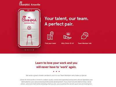 Chick-fil-A Knoxville Website