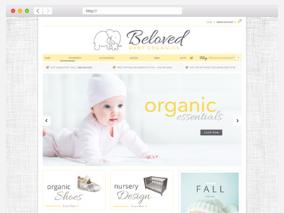 Beloved Baby Organics Website