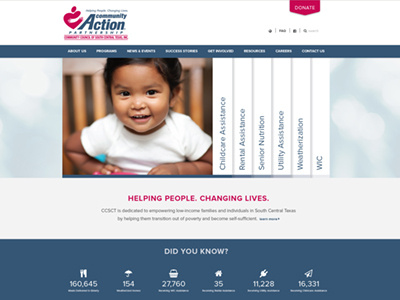 Non-Profit Site charity custom slider donate non profit responsive stats website