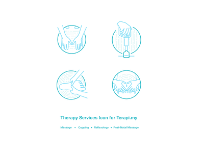 Therapy Services icon illustration terapi.my therapy turquoise