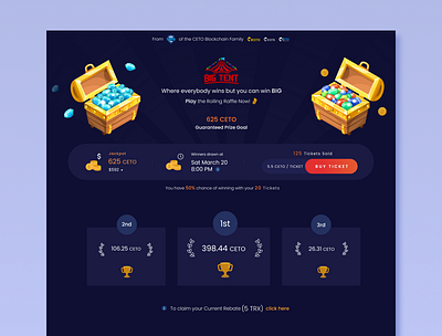 CRyPTO GaME -BigTent crypto graphic design home page landing page ui ux web design