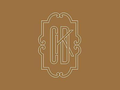 CKD Monogram lettering logo monogram