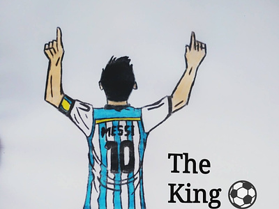Messi the king art messi