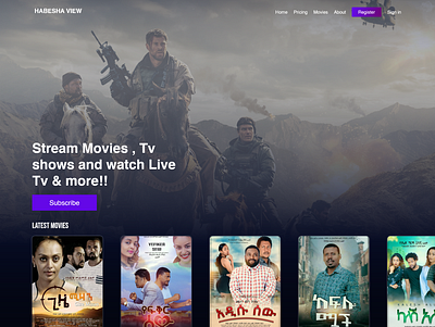 Movie streaming movies streaming ui ux website