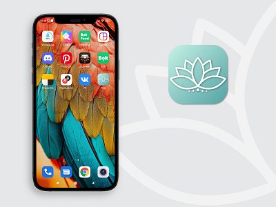 Daily UI 005 App Icon adobe illustrator app appicon branding challenge daily ui daily005 dailyui design digital design flower healthy lifestyle icon illustration logo lotus mobile vector yoga yogaicon