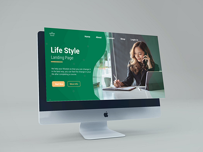 Lifestyle Website Design arefe bibak arefebibak branding design life lifestyle ui uiux ux volton voltonacademy voltonstudio web design