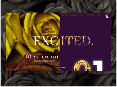 Flowers shop Web Concept branding design typography ui ux web website