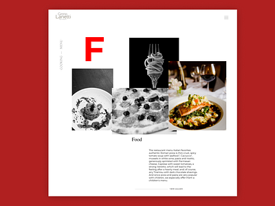 Ginno Lanetti Restaurants app artist branding design illustration typography ui ux web website