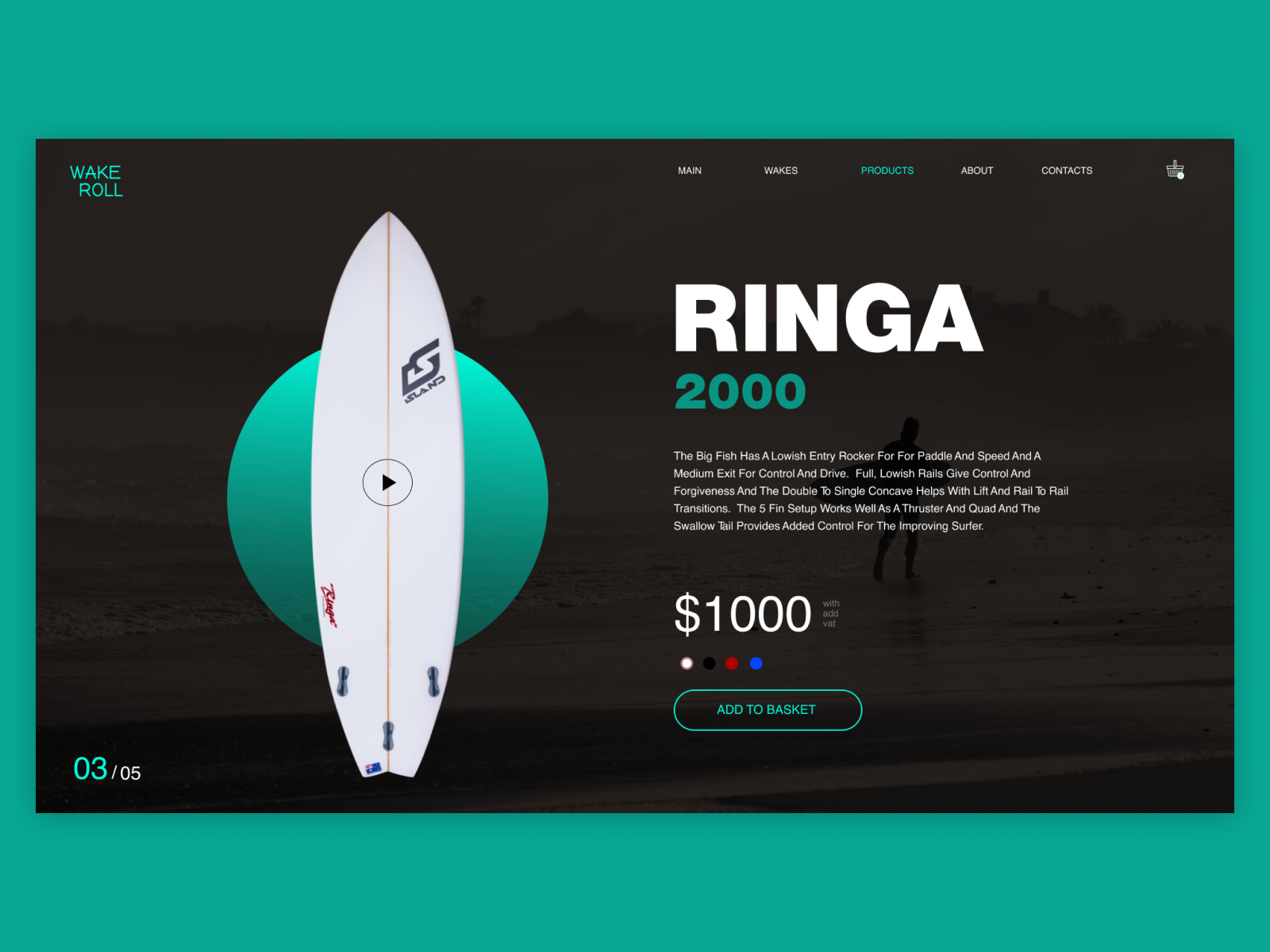 Wakeboard store by Nikolaj Shevchenko on Dribbble