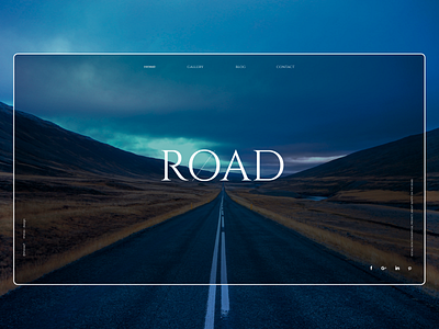Road - Web concept branding design icon ui ux web website www