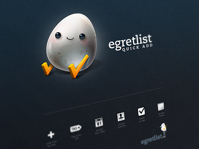 Egretlist Quick Add app egg egretlist web
