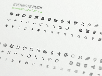 Evernote Puck android evernote font icon set