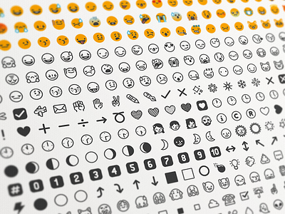 Sentoj emoji emoticon evernote font icon set