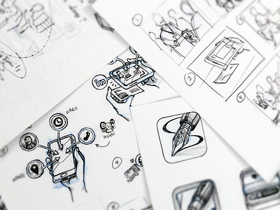 Sketches & Ideas app icon idea illustration sketch storyboard tutorial