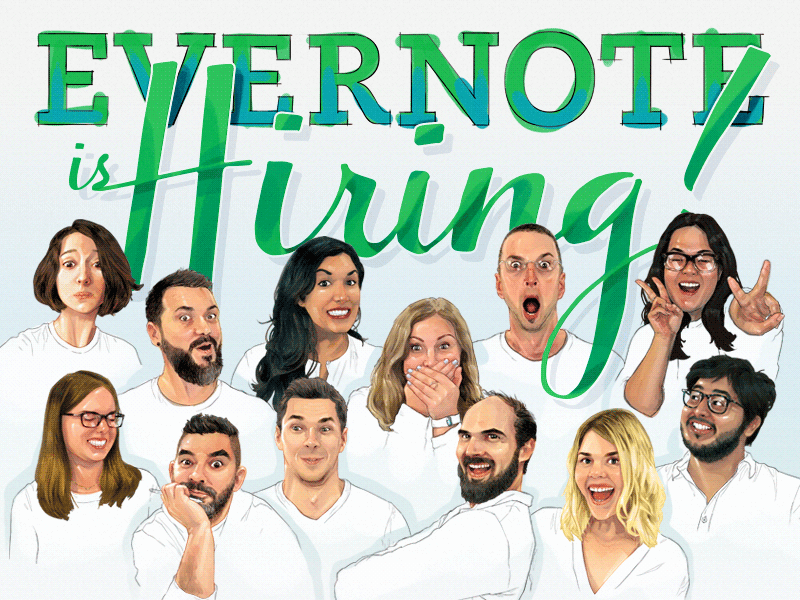 Does your face belong in this picture? designer evernote hiring job product