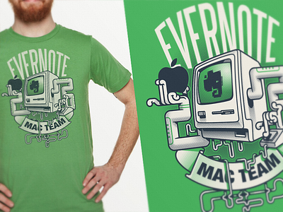 Evernote Mac Dev Team Tee dev developer evernote illustration mac shirt t shirt team tee