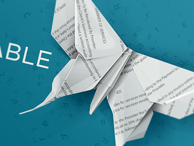 Scannable Promo butterfly document evernote illustration origami paper promo scannable