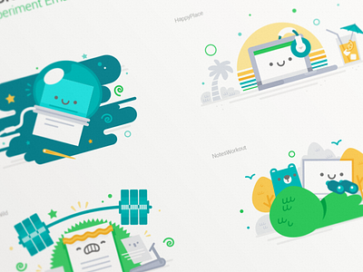 Campaign Illustrations campaign evernote illustration note