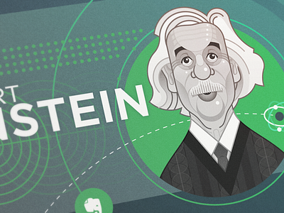 Albert Einstein albert campaign einstein evernote illustration