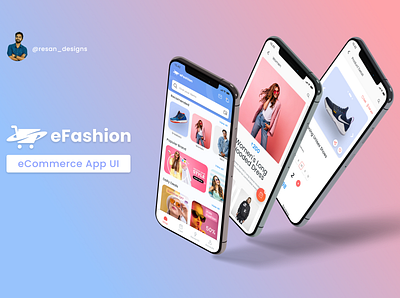 eFashion E-Commerce App app app design branding design e commerce app fashion app minimal ui ux uxui design