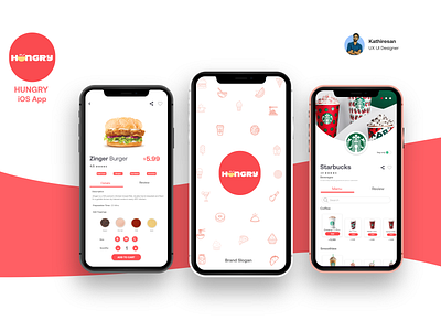 Hungry App for Food Court and Delivery app app design design logo ui uxui web