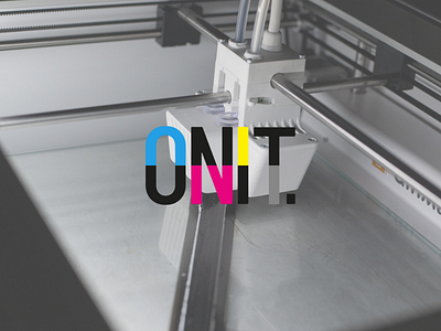 A new printer, ONIT app branding cmyk design inspired logo logotype monogram packaging pattern print webgraphic