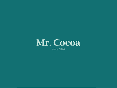 Mr.Cocoa adobe brand brand identity choco chocolate design food graphic design illustrator inspiration logo logo inspiration logotype visual identity web