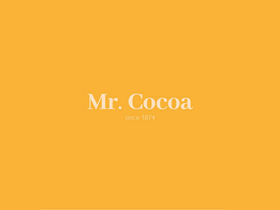 Mr.Cocoa adobe brand brand identity choco chocolate design food graphic design illustrator inspiration logo logo inspiration logotype visual identity web