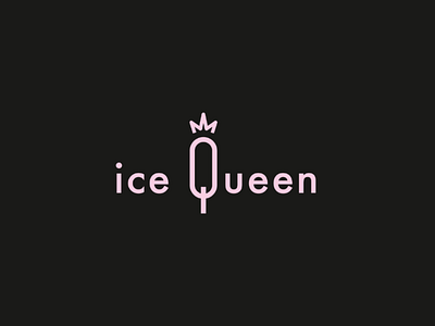 IceQueen | A french and elegant sorbet adobe brand brand identity branding design graphic design illustrator inspiration logo logo brand logo concept logo design logo idea logo inspiration logotype mockup packaging visual identity