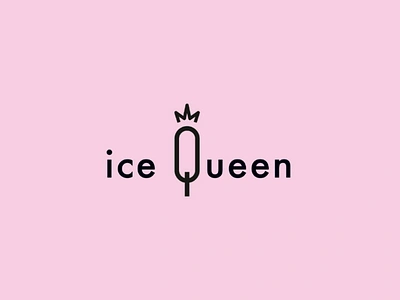 IceQueen | A french and elegant sorbet adobe brand brand identity branding design graphic design illustrator inspiration logo logo brand logo concept logo design logo idea logo inspiration logotype mockup packaging visual identity