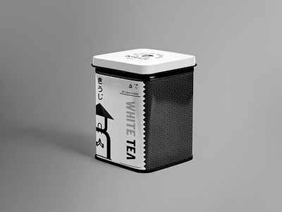 Kiuji's metal boxes branding design logotype mockup packaging pattern inspired tea webgraphic