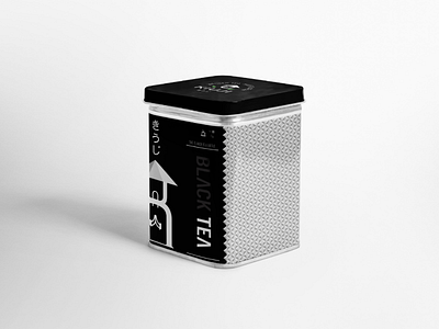 Kiuji's metal boxes branding design inspired logotype mockup packaging pattern tea webgraphic