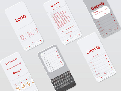 Redesign Turkish Dictionary App app dictionary mobile ui neumorphism redesign soft uiux