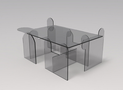 Acrylic Coffee Table 3dsmax acrylic coffee table chair character clean coffee table creative design furniture furniture design glass photoshop product render rendering