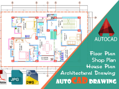 AutoCAD Floor plan by Md Tipo Mia on Dribbble