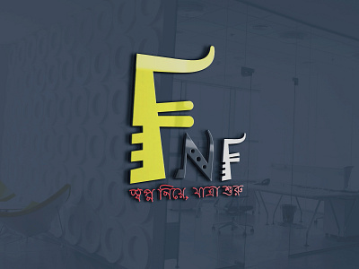 FNF logo Design app art branding creative design digital dribbble graphic graphicdesign illustration logo logo design logodesign logos logotype photoshop render vector