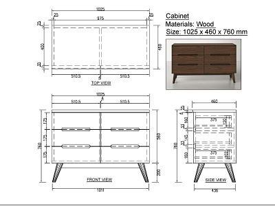 Cabinet CAD Drawing