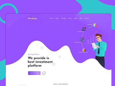 Xerohyip - Financial Investment Website HTML Template