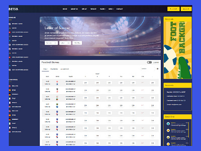 BetsB - Sports Betting HTML Template online game