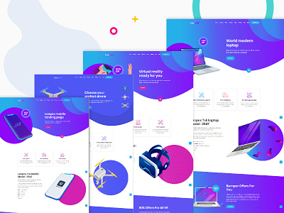 Lanpex - Multipurpose Product Landing Page HTML Template watch landing page