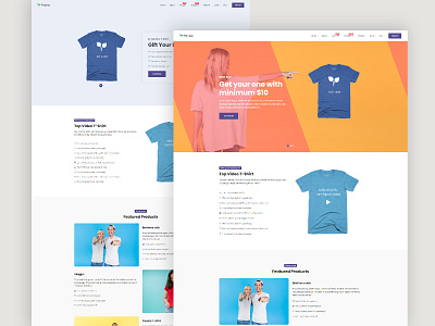 Reptap - T-shirt Landing Page HTML Template order