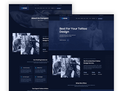 Tatcon - Tattoo Shop PSD Template tattoo art