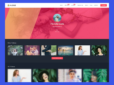 Vlogo - Vlogging HTML Landing Page Template html template