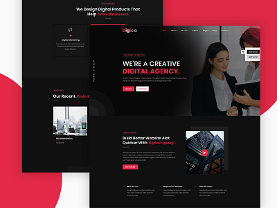 Digicia - Digital Agency & Portfolio HTML Template