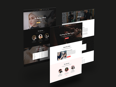 Barbaraz - Barbar Shop HTML Template business creative creative agency creative design html html template thesoftking