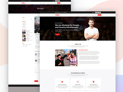 Polic - Political HTML Template event jury political vote