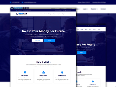 Hyiprex - Financial Investment HTML Template financial investment hyip investment package investment website