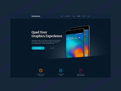 Infox - Mobile Phone Introductory HTML5 Templates specification