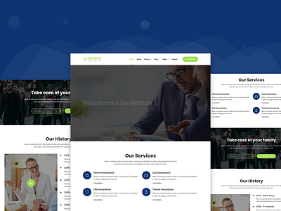 Insuron - Insurance Agency HTML5 Template agency insurance bank insurance bank security insurance insurance property insurance template insurance website life insurance